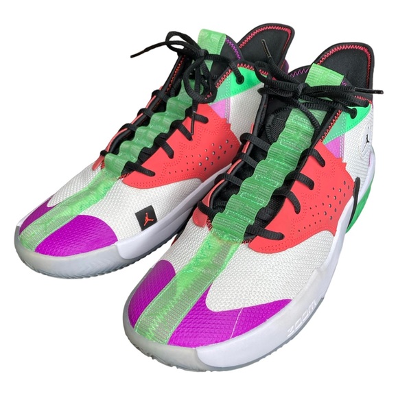 Jordan Other - Air Jordan Mens 12.5 React Elevation Basketball White Black Hyper Violet CK6618